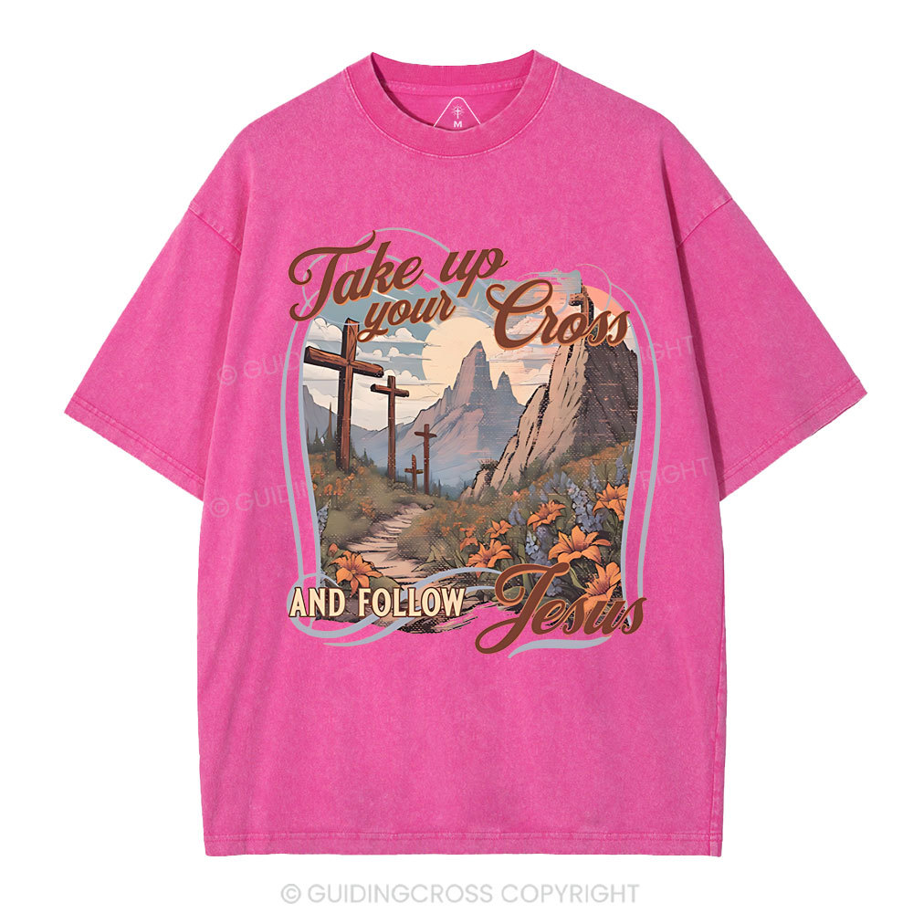 Fake Up Your Cross Christian Washed T-Shirt