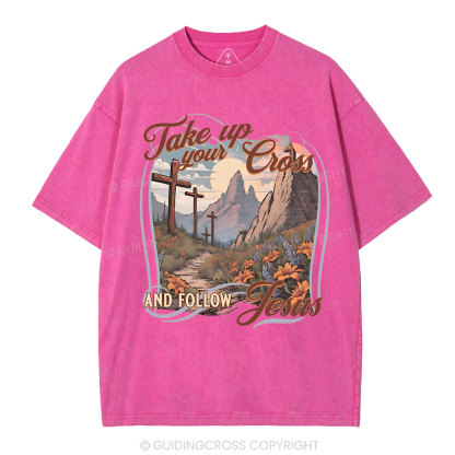 Fake Up Your Cross Christian Washed T-Shirt