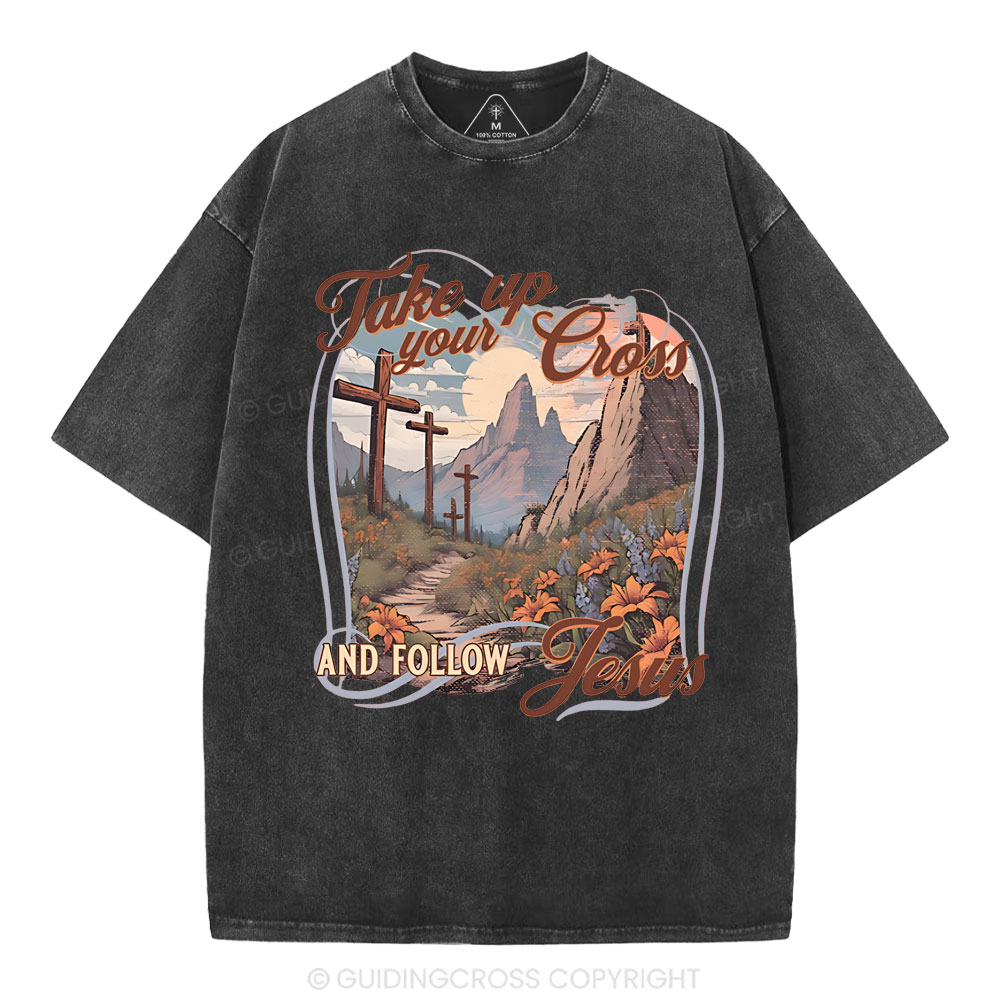 Fake Up Your Cross Christian Washed T-Shirt