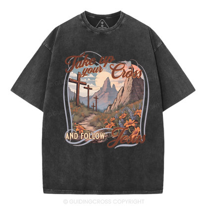 Fake Up Your Cross Christian Washed T-Shirt