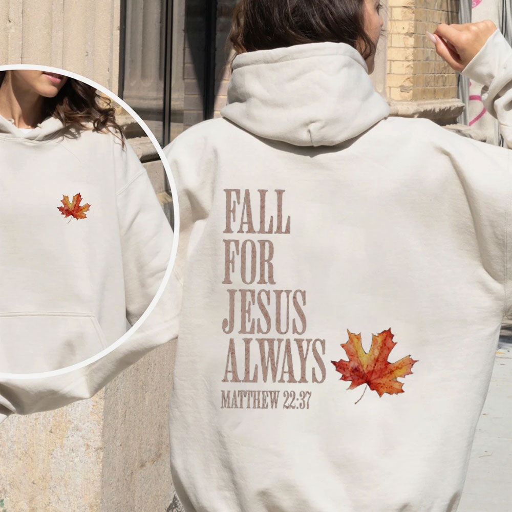 Fall For Jesus Always Christian Fleece Hoodie Set