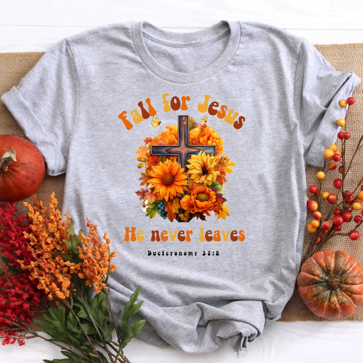Fall For Jesus Christian T-Shirt