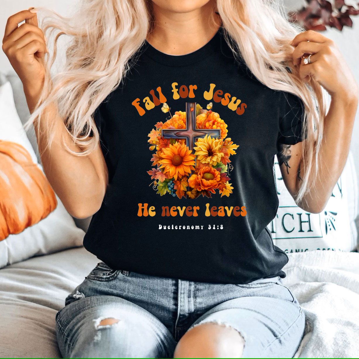 Fall For Jesus Christian T-Shirt