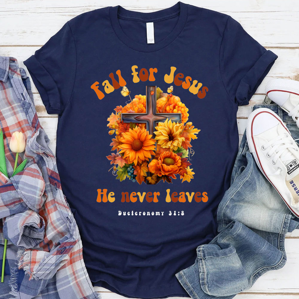 Fall For Jesus Christian T-Shirt