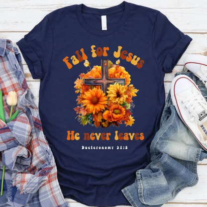 Fall For Jesus Christian T-Shirt
