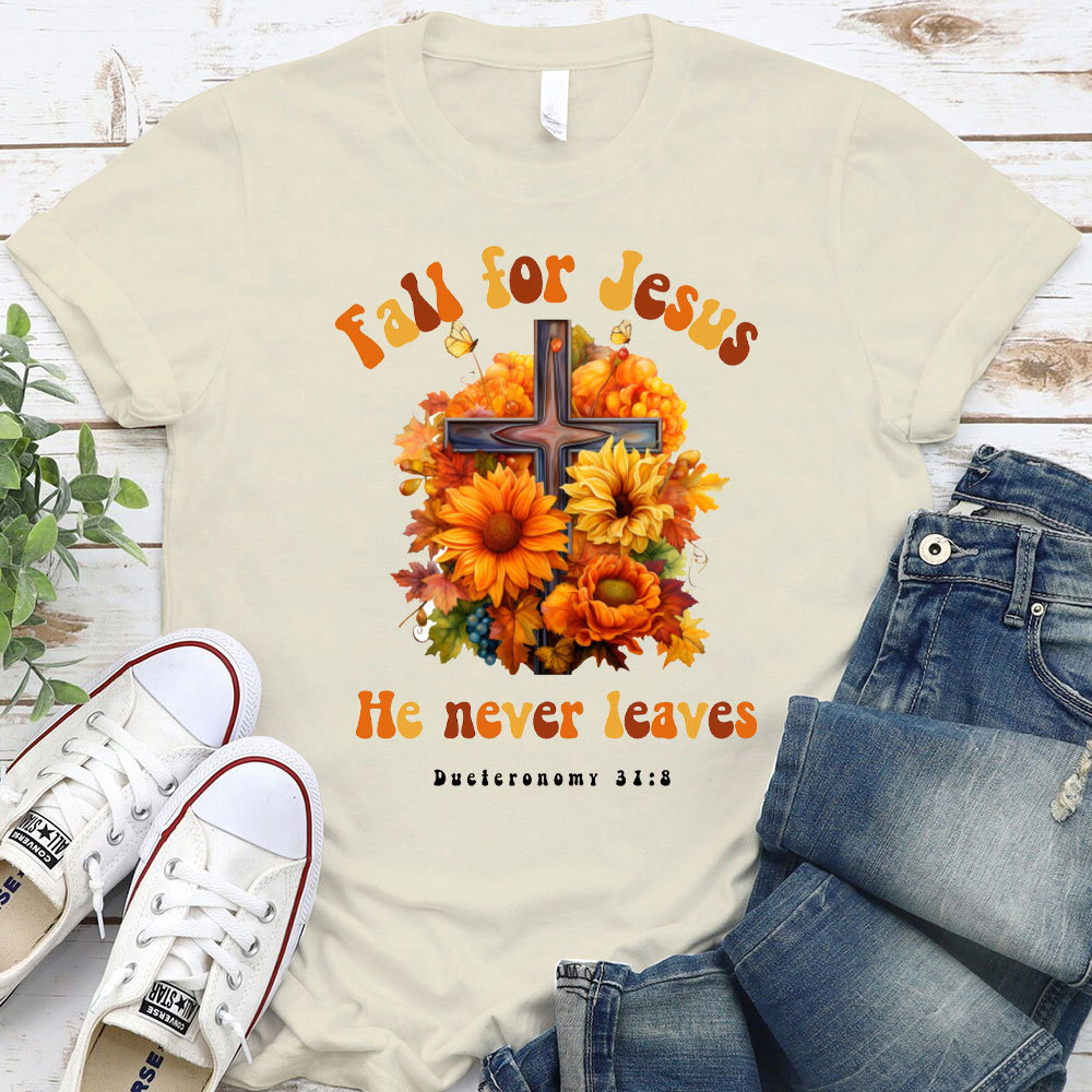 Fall For Jesus Christian T-Shirt