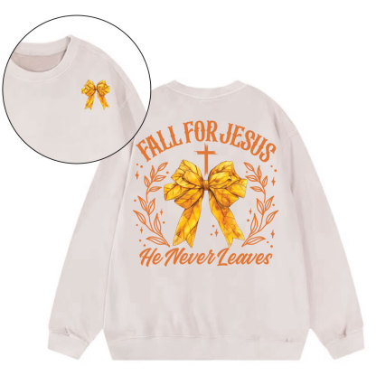 Fall For Jesus Christian Washed Sweatshirt