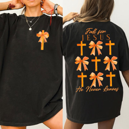 Fall For Jesus Christian Washed T-Shirt