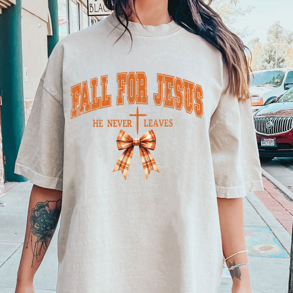 Fall For Jesus Christian Washed T-Shirt