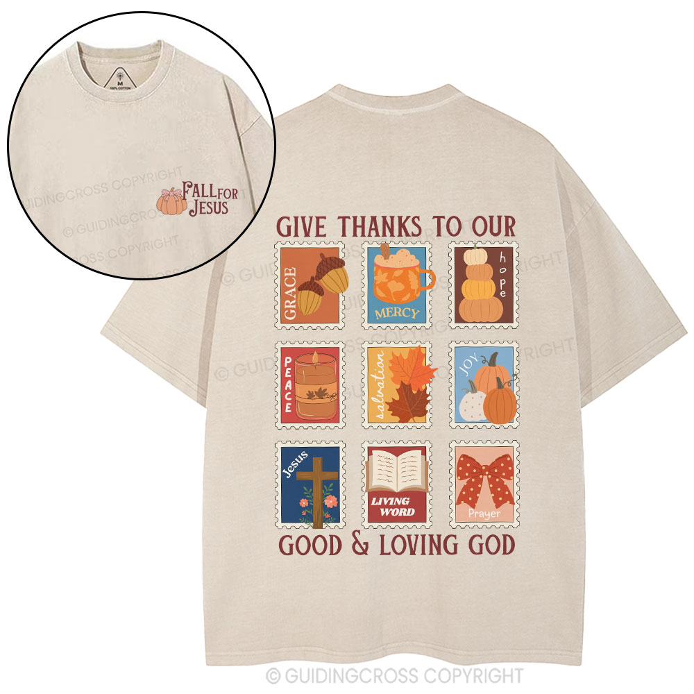 Fall For Jesus Christian Washed T-Shirt