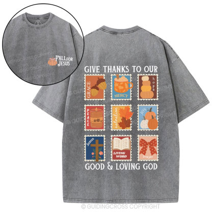Fall For Jesus Christian Washed T-Shirt