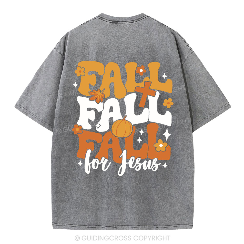 Fall For Jesus Christian Washed T-Shirt