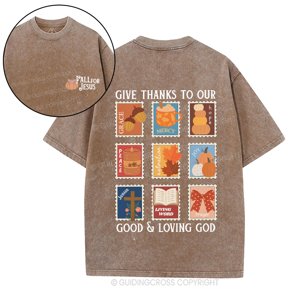 Fall For Jesus Christian Washed T-Shirt