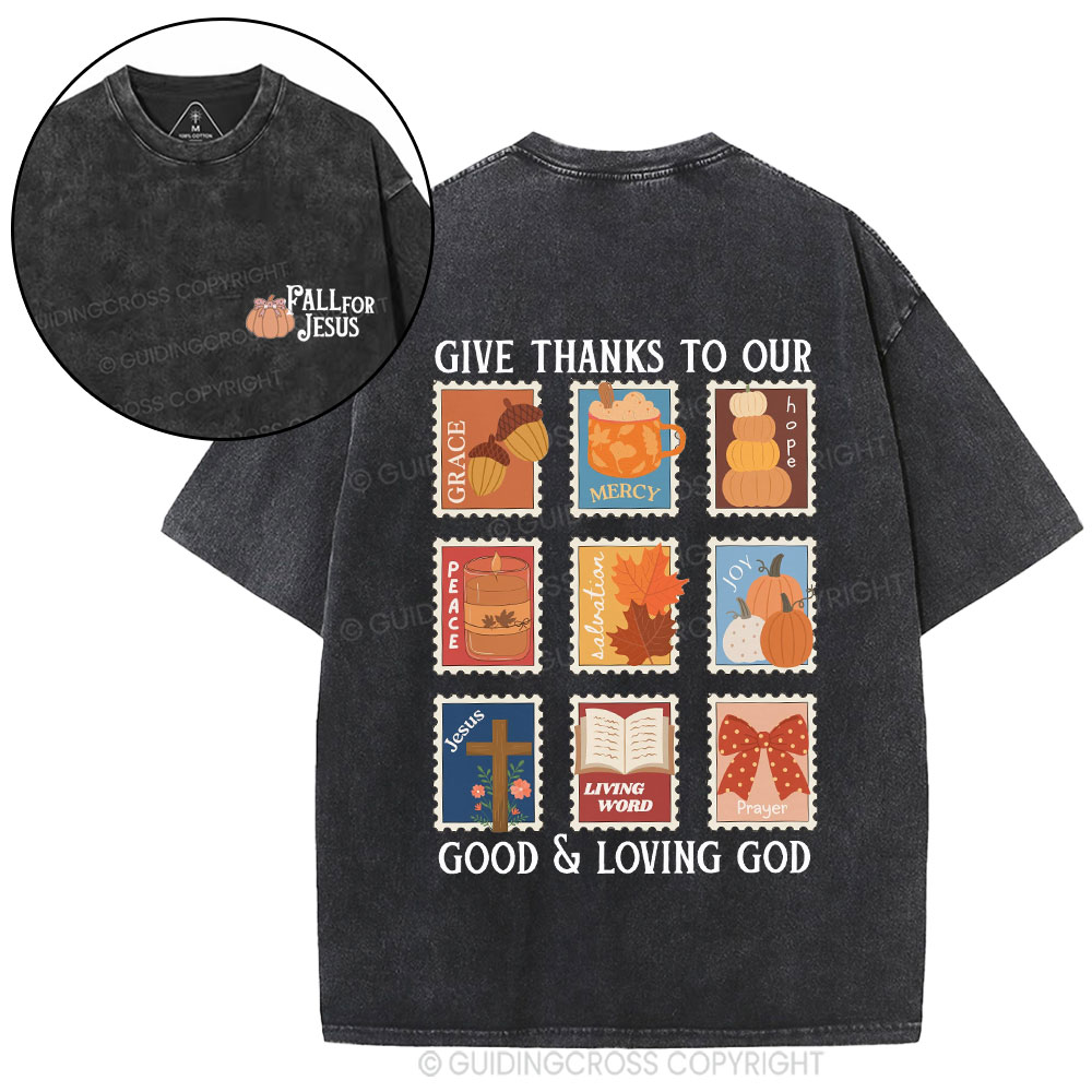 Fall For Jesus Christian Washed T-Shirt