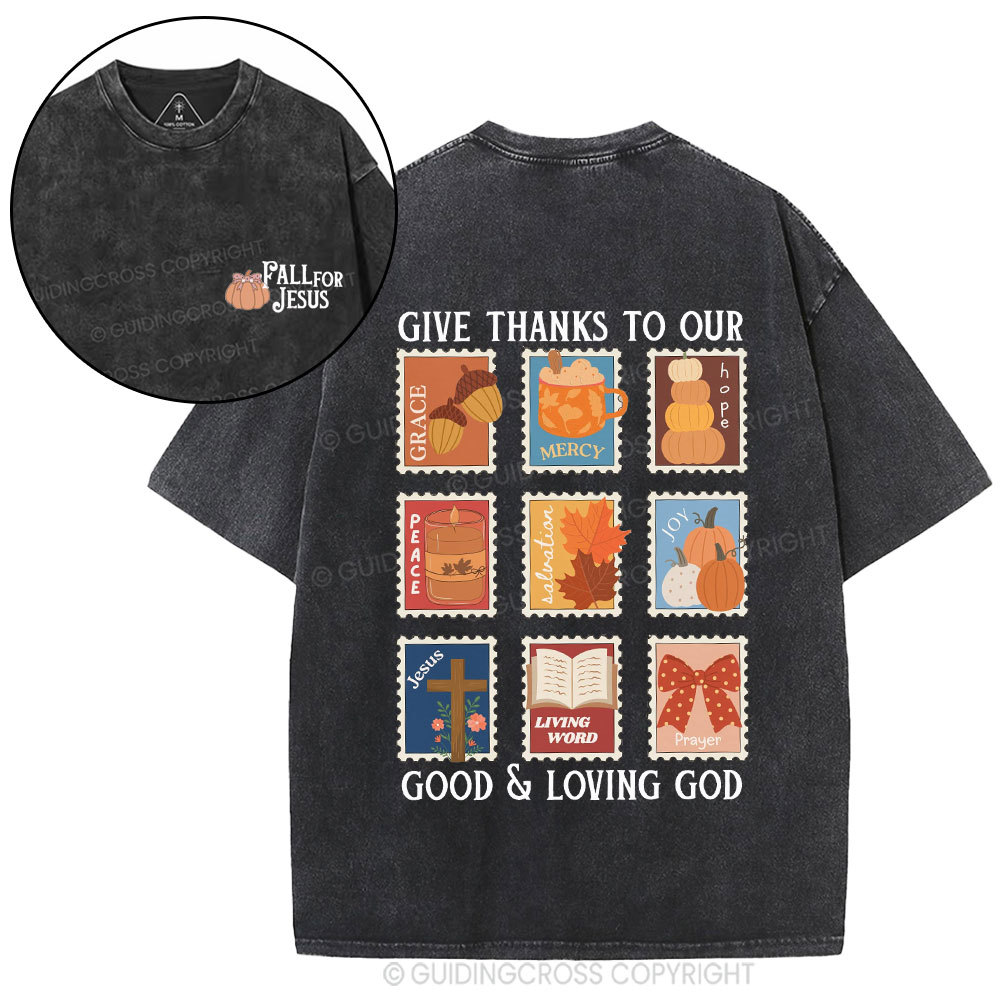 Fall For Jesus Christian Washed T-Shirt