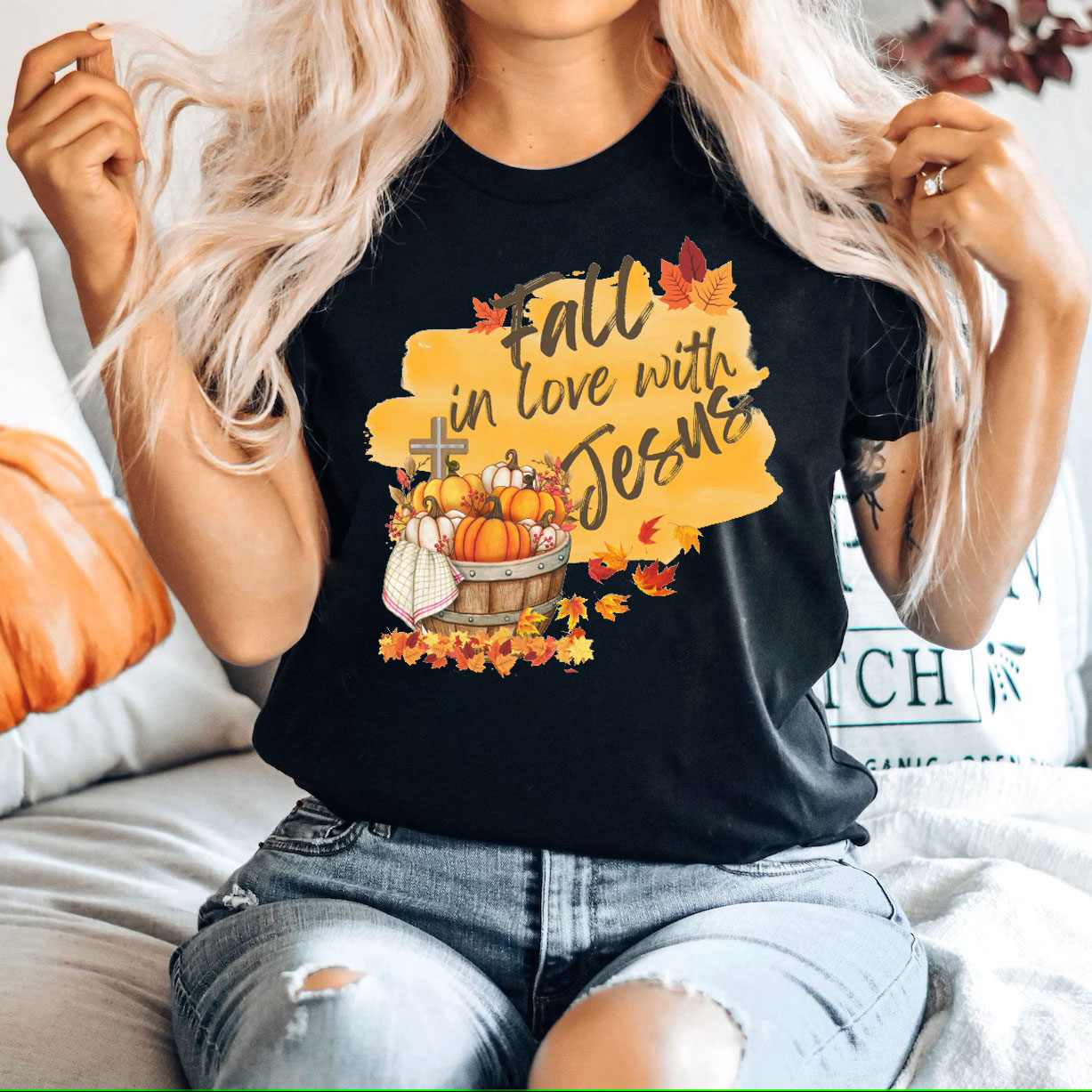 Fall In Love With Jesus Christian T-Shirt