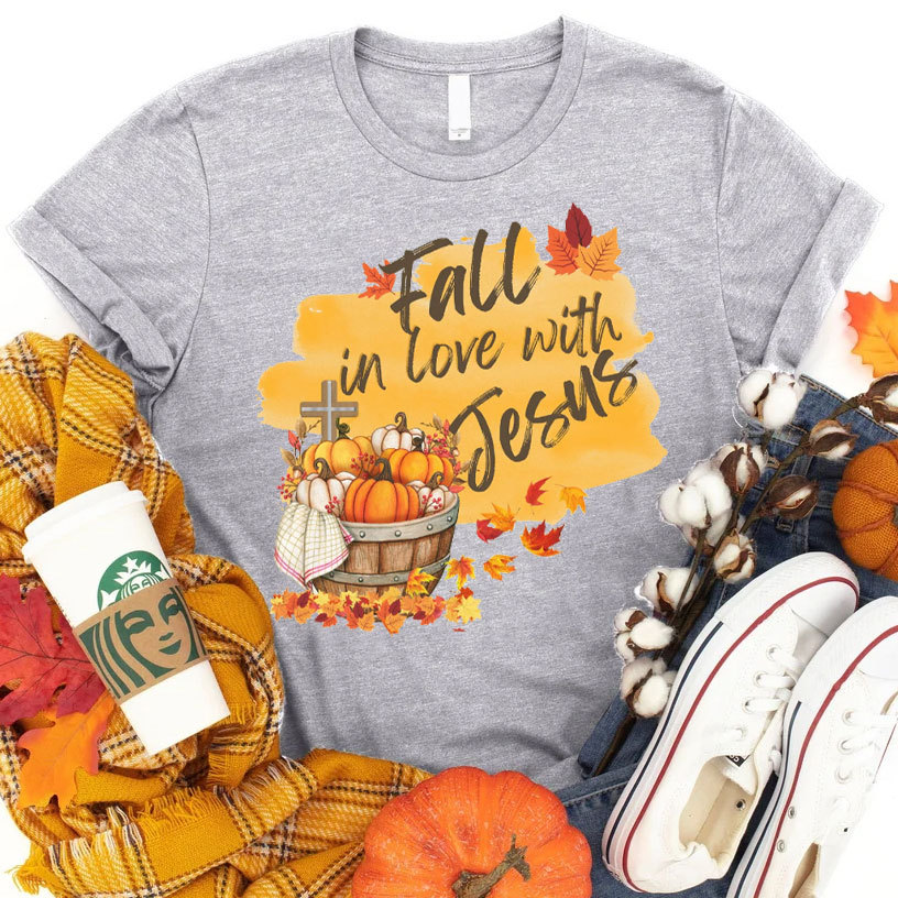 Fall In Love With Jesus Christian T-Shirt