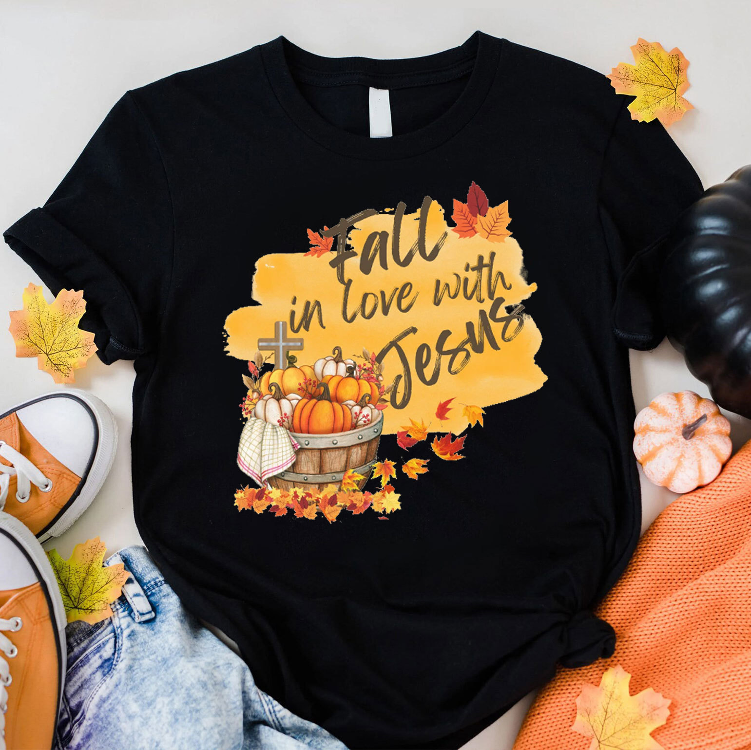 Fall In Love With Jesus Christian T-Shirt