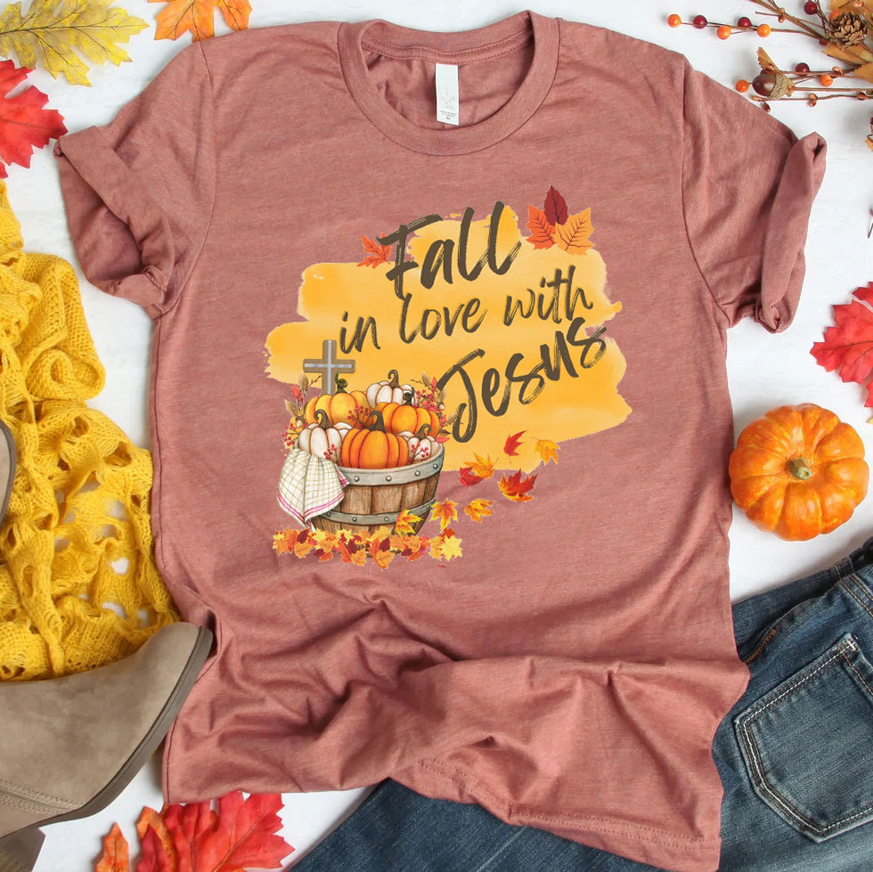 Fall In Love With Jesus Christian T-Shirt
