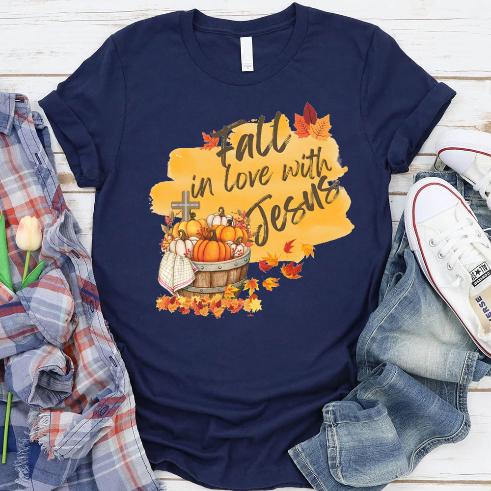 Fall In Love With Jesus Christian T-Shirt