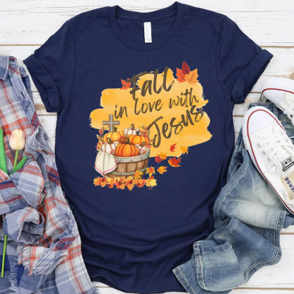 Fall In Love With Jesus Christian T-Shirt
