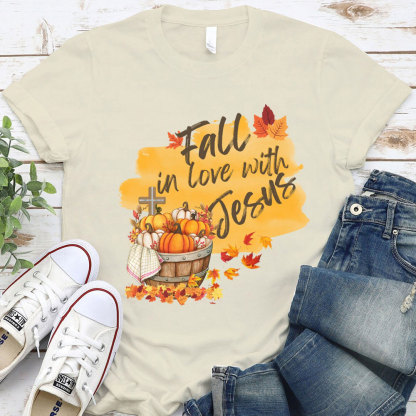 Fall In Love With Jesus Christian T-Shirt
