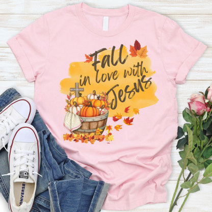 Fall In Love With Jesus Christian T-Shirt