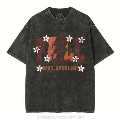 Fall Vibes Christian Washed T-Shirt