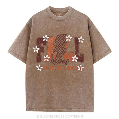 Fall Vibes Christian Washed T-Shirt