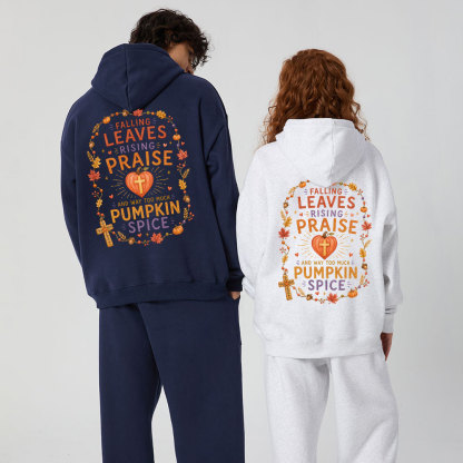 Falling Leave Rising Praise Christian Premium Fleece Hoodie Set