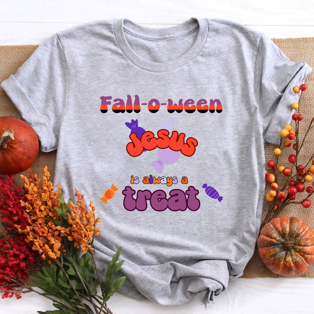 Falloween Jesus Is Always A Treat Christian T-Shirt