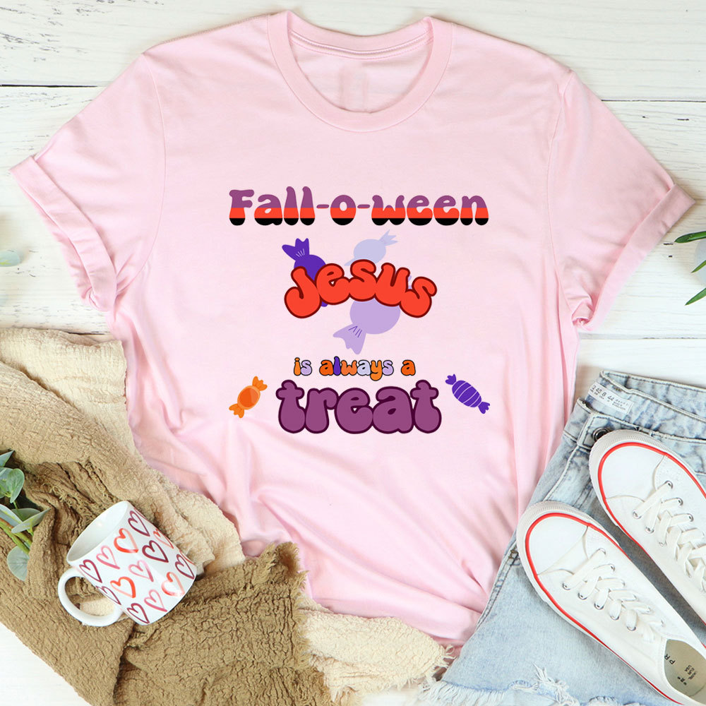 Falloween Jesus Is Always A Treat Christian T-Shirt