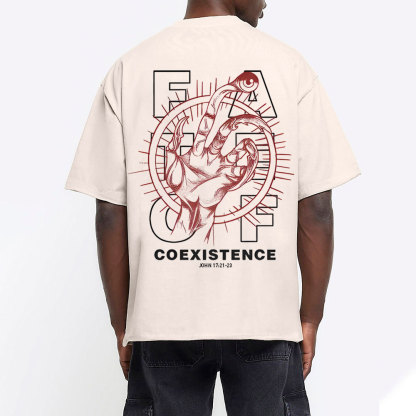 Fate Of Coexistence  Christian Washed T-Shirt