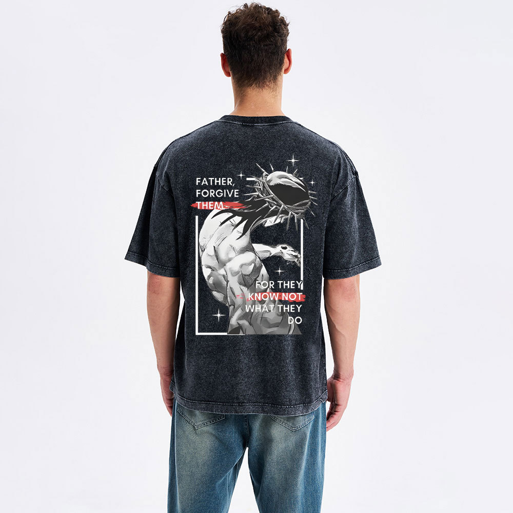 Father, Forgiven Them Christian Washed T-Shirt