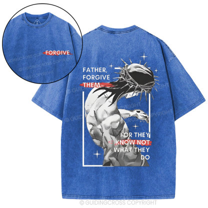 Father, Forgiven Them Christian Washed T-Shirt