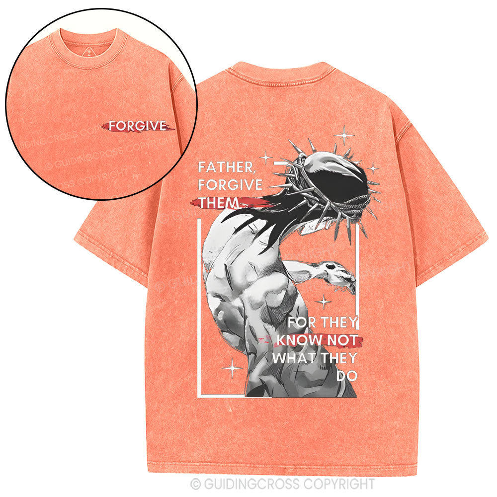 Father, Forgiven Them Christian Washed T-Shirt