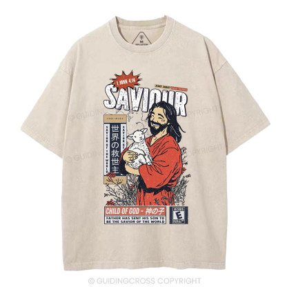 Father Has Sent His Son To Be The Saviour Of The World Christian Washed T-Shirt