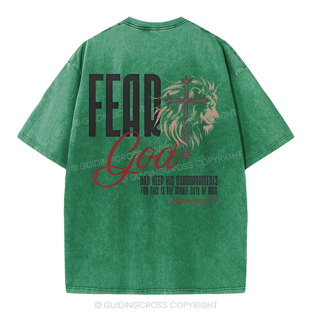 Fead God Christian Washed T-Shirt