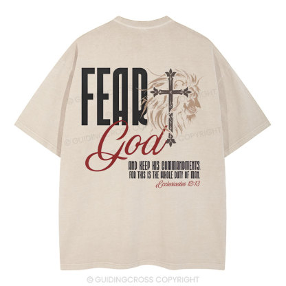 Fead God Christian Washed T-Shirt