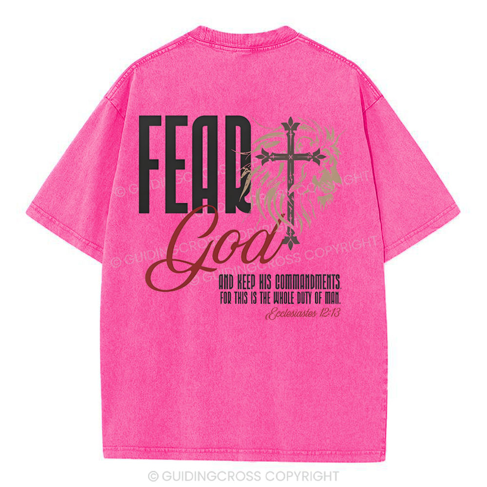 Fead God Christian Washed T-Shirt