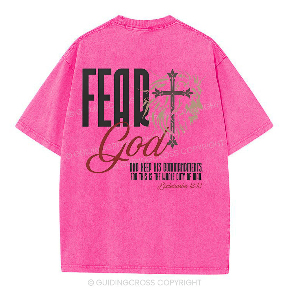 Fead God Christian Washed T-Shirt