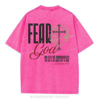 Fead God Christian Washed T-Shirt