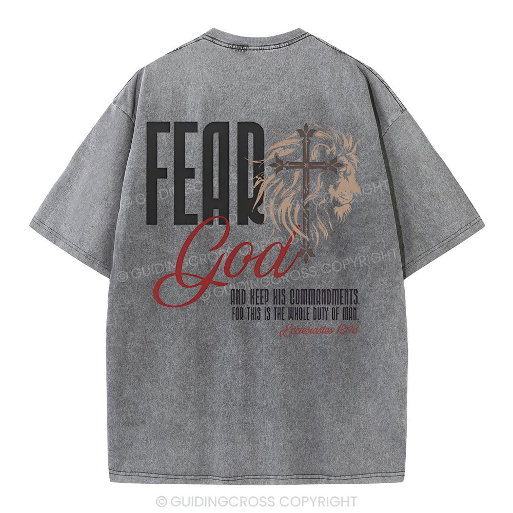 Fead God Christian Washed T-Shirt