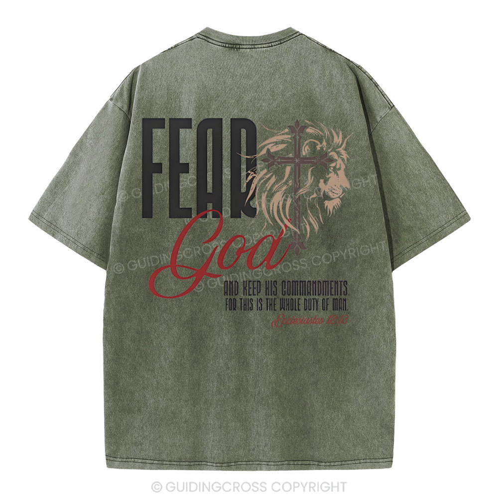 Fead God Christian Washed T-Shirt