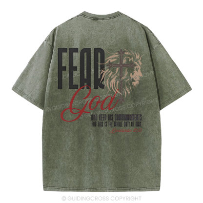 Fead God Christian Washed T-Shirt
