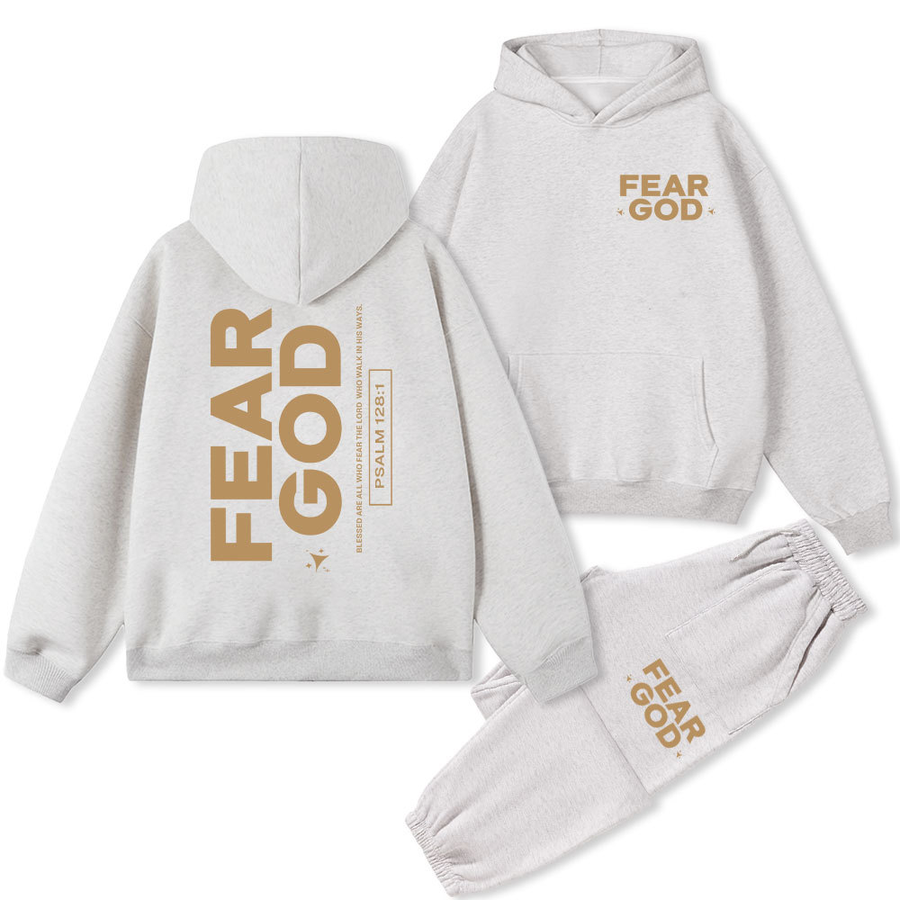 Fear God Christian Fleece Hoodie Set
