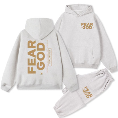 Fear God Christian Fleece Hoodie Set