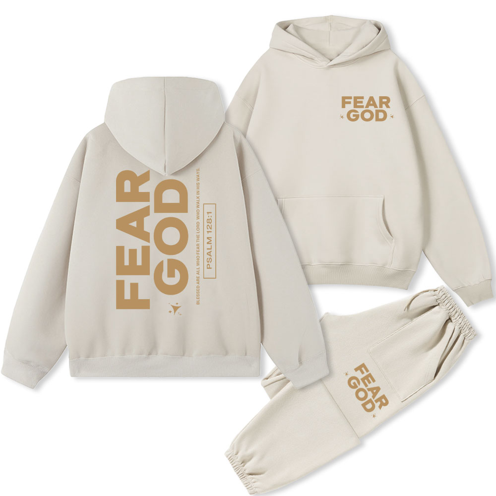 Fear God Christian Fleece Hoodie Set