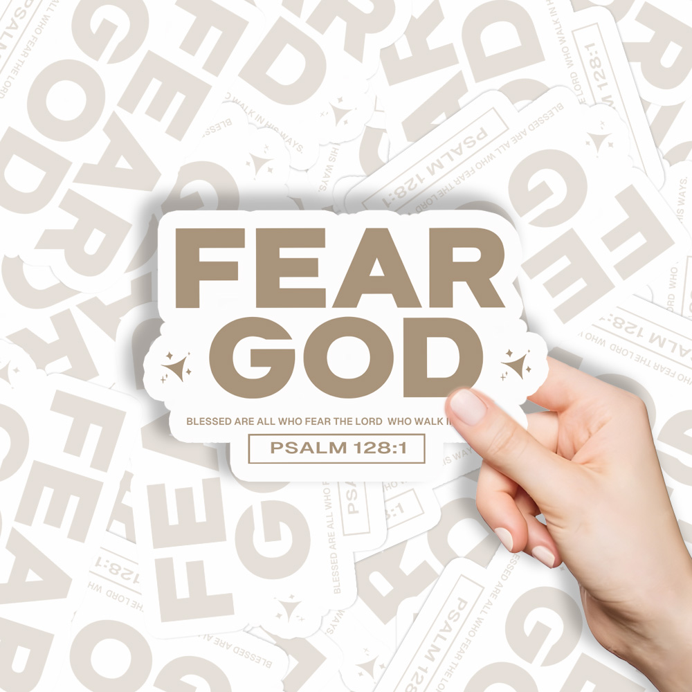 Fear God Christian Stickers 