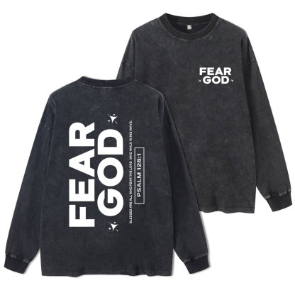 Fear God Christian Washed Long Sleeve T-Shirt